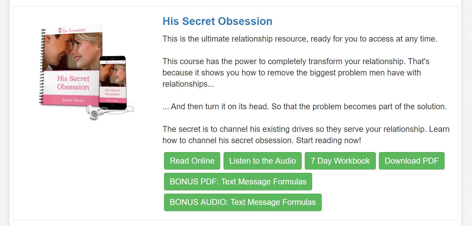 How to start With His Secret Obsession Review