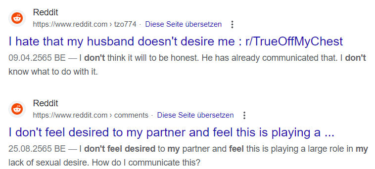 I don't feel desired by my husband reddit