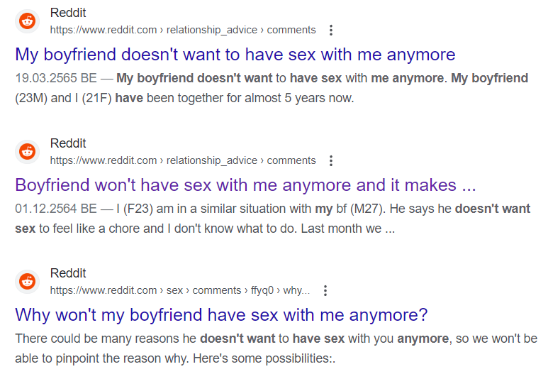 my boyfriend doesnt want to have sex with me anymore reddit