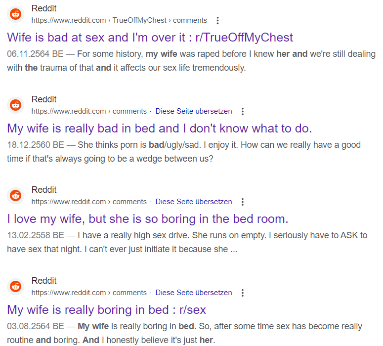 wife is bad in bed reddit